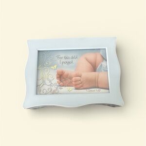 Elegant Blue Baby Musical Keepsake Box